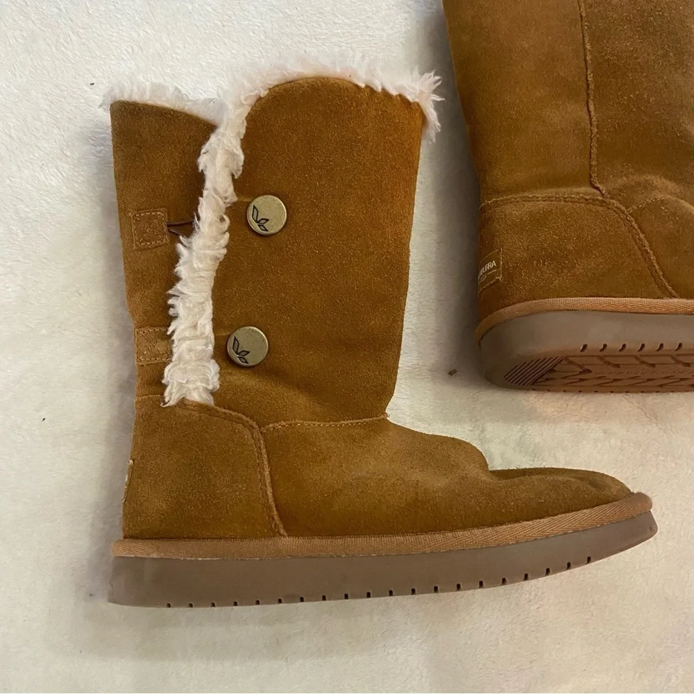 Koolaburra by UGG Kids Suede Button Tall Boots Kinslei